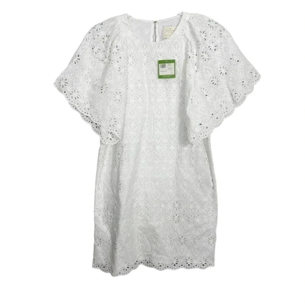 Kate Spade White Eyelet Shift Dress